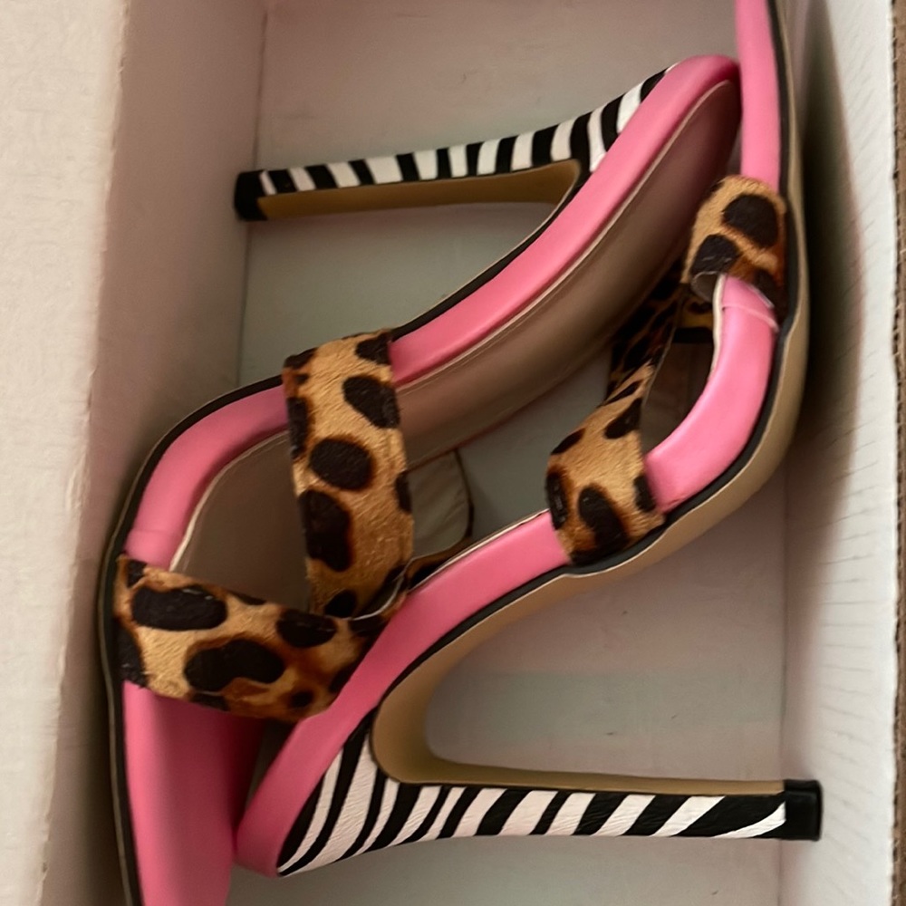 Zebra Print/Leopard Print Heels. - image 1